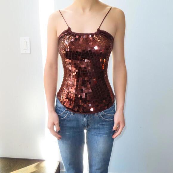 Say What? Tops - Say What? Women's Brown Shirt